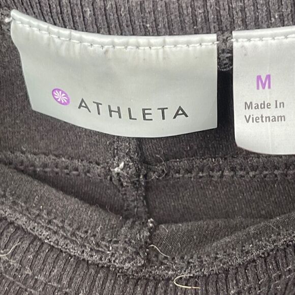 Athleta Black High Waisted Casual Drawstring Jogger Pants Medium - Picture 4 of 8